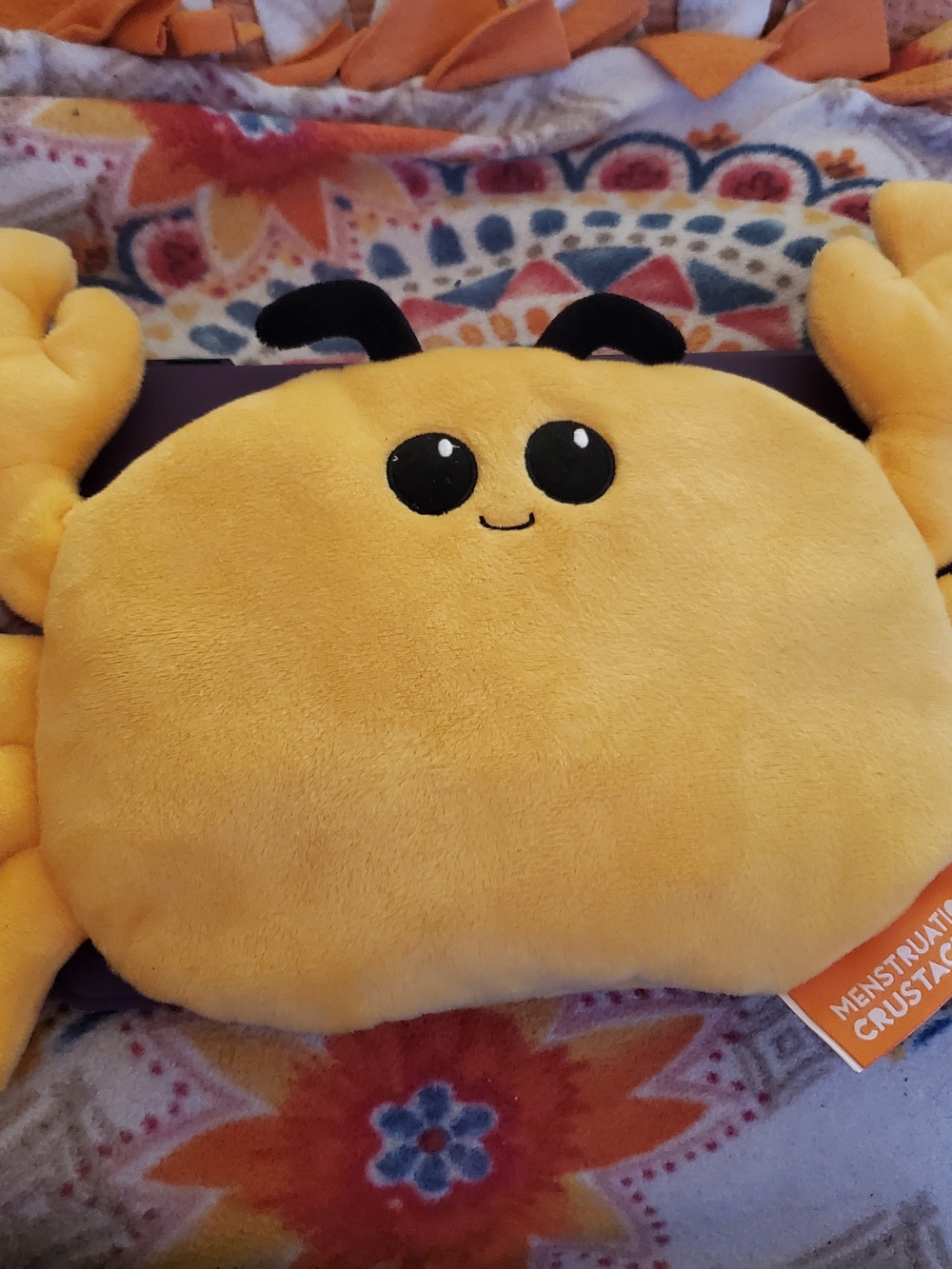 Plush Yellow Crab Heat & Cold Therapy Pack - Cute Comfort for Women